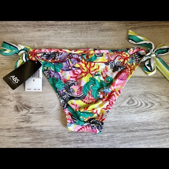 NWT beautiful ABS bikini bottom in size 8 - Picture 2 of 2